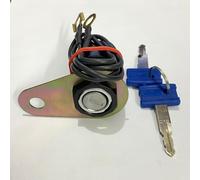 SET CHIAVI SERRATURA TAGLIATA A BATTERIA ADATTE PER ROYAL ENFIELD BULLET OLD ...