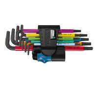 Set chiavi Torx Wera multicolore HF 9pz con funzione di bloccaggio