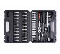 Set Chiavi Valigetta Attrezzi 46tlg 1/4 Pollici Cricchetto Punta Dadi Cigolio