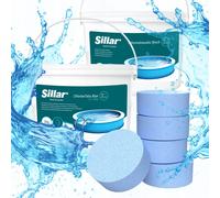Set chimica piscina 3 kg pastiglie di cloro blu 200 g 3 kg granuli shock 11 i...