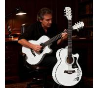 Set chitarra acustica classica per principianti con design a spalla mancante, custodia, tracolla, capotasto, corde e plettri per un facile apprendimento e pratica