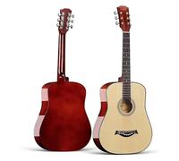 Set chitarra acustica da 104 cm per principianti, corda in nylon classica elettrica con custodia e tutti gli accessori (naturale)