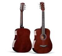Set chitarra acustica da 104 cm per principianti, corda in nylon classica elettrica con custodia e tutti gli accessori (marrone)