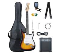 Set Chitarra Elettrica ST-Stile Sunburst Kit Amplififcatore Custodia Accesori