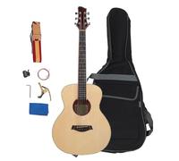 Set Chitarra in Legno da 36 Pollici, IRIN 3670 Kit per Principianti Acustici Folk con Zaino con Tracolla Regolabile, Accordatore, Clip per la Variazione del Tono, Corde, Chiave