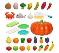 Set Cibo Gioco Per Cucina Bambini - Gioco Realistico Smistamento Zucche Finte Educativo,Giochi Per Smistamento E Impilamento,Per Bambini Scuola Aula Negozio Supermercato Alimentari Fattoria Carrello S