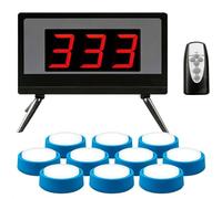 Set cicalino wireless per giochi a quiz, con telecomando, 4 modalità, 4 spie, 1-999 secondi, ideale per spettacoli di gioco, quiz scolastici e competizioni