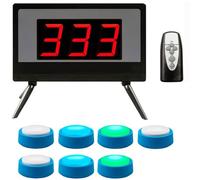 Set cicalino wireless per giochi a quiz, con telecomando, 4 modalità, 4 spie, 1-999 secondi, ideale per spettacoli di gioco, quiz scolastici e competizioni