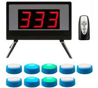 Set cicalino wireless per giochi a quiz, con telecomando, 4 modalità, 4 spie, 1-999 secondi, ideale per spettacoli di gioco, quiz scolastici e competizioni