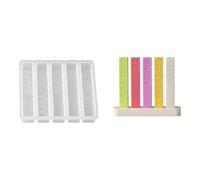 Set cinque stampi decorativi per candele, Combination 2 | Set stampi per hobby in silicone flessibile per set stampi per pilastri decorativi in gesso in resina, cera