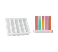 Set cinque stampi decorativi per candele, Combination1 | Set stampi per hobby in silicone flessibile per set stampi per pilastri decorativi in gesso in resina, cera
