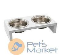 Set ciotiole per cani cane per croccantini e acqua 47x25x11h