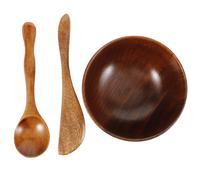 Set Ciotola In Legno Per Maschere Facciali Te