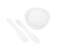 Set Ciotola in Silicone per Maschere Fai da Te, Bianco | PP e Silicone, con Applicatore Incluso, per Principianti, Riutilizzabile, Uso Casa e Vanity Bagno
