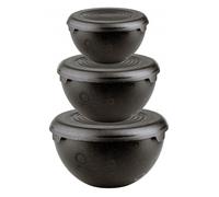 Set ciotole universale Varta 1,5 3 6 litri con coperchi nero 10031298