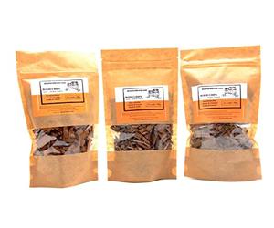 Set Cippato - 3 Confezioni - Ciliegia Rosle (Cherry) + Acacia + Castagno (Chestnut) | Invecchiamento dell'alcool | Invecchiamento bevande | Trucioli di quercia