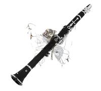 Set clarinetto Strumento Clarinetto A Chiave Sol In Ebano Placcato Argento Di Qualità Prestazionale(Ebony C-tone)