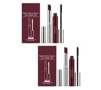 Set classico occhi e labbra Black Honey, rossetto idratante e mascara waterproof, idratante, nutriente e volumizzante, esalta il colore naturale