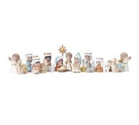 Set classico per presepe, in resina religiosa, da collezione, sacro con | Santi con Gesù nel presepe e statuette della nascita, per davanzale della finestra, chiesa, tavolo da pranzo, camino, scuola