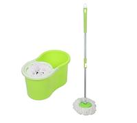 Set Clean Disc Mop Mop Pavimenti Turchese, Lavapavimenti Professionale Flessibile A 360°, Mop Rotante con Manico Regolabile & Clean Twist Disc Mop