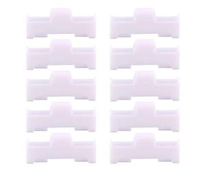 Set clip per copertura connettore ABS Fermo per giunto servo da 10 per attività cablaggio del modello telecomando e servizio cavi Fermo estensione clip per connettore servo Fermo, White
