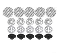 Set Clips Isolamento per termico Motore 10 Dischi 5 Piastre Set | Piastre 52mm, dischi 30mm, dadi plastica, fissaggio per sicuro, evita rumori e vibrazioni