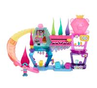 Dreamworks trolls tutti insieme - playset mount rageous, con una mini bambola regina poppy, 4 amici hair pops e 25+ accessori inclusi, ispirato al film, 3+ anni, hnv37