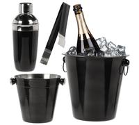 Set Cocktail Barker Set 4 Pezzi Acciaio Inox Professionale Bartender Set Shak...