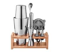 Set Cocktail,Kit Per Cocktail,Set Cocktail Professionale,Con Supporto In Bambù,Include Colino Per Il Ghiaccio,Bastoncino Di Ghiaccio,Set Da Dieci,Adatto Per Bar,Casa,Feste e Per Uso Personale