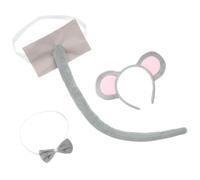 Set Coda Orecchie Costume Topo Gigio Adorabili Fasce Per Capelli Con