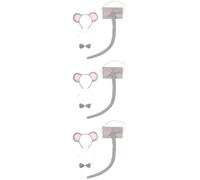 Set Coda Orecchie Costume Topo Gigio Adorabili Fasce Per Capelli Con