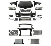 Set Cofano Paracolpi Paraurti Per Skoda Superb 2013-2015
