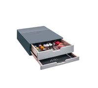 Durable Scatola Coffee Point S Stazione porta capsule - 28x 9,5x35,6 cm - Grigia - marrone plastica 338358