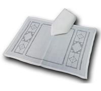 Set Colazione Americano Tovaglietta e Tovagliolo Puro Cotone Sfilato Siciliano