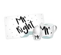 Set colazione Mr. Right, 3 pezzi