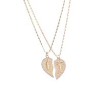 Set collana con ciondolo devozionale color oro gioielli religiosi | Look a catena abbinato per l'uso quotidiano e per occasioni speciali