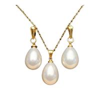 Set collana perle a forma di lacrima lega di zinco regolabile per uso don
