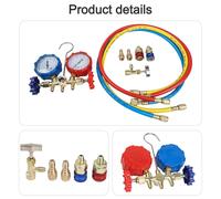Set collettore diagnostico AC doppio manometro alta/bassa pressione per sistemi