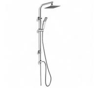 Set colonna doccia regolabile in acciaio 20x45x100 cm con soffione e doccetta 1 getto