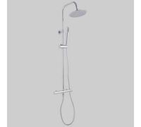 SET COLONNA FLORIDA TONDA CON MISCELATORE TERMOSTATICO - Cromato