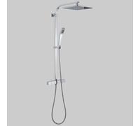 SET COLONNA STARMIX 01 QUADRO CON MISCELATORE TERMOSTATICO - Cromata