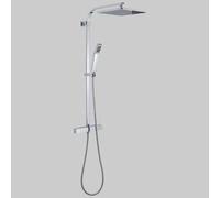 SET COLONNA STARMIX 01 QUADRO CON MISCELATORE TERMOSTATICO Cromata