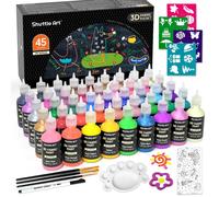 Set Colori per Tessuti Permanenti, Shuttle Art 45 Colore per Tessut 45 colori 3D