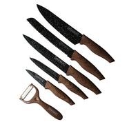 TrAdE shop Traesio - Set Coltelli 5pz. Royalty Line Cucina Professionali Chef Ristorante Rl-wd5m