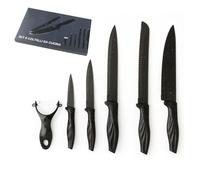 Set Coltelli da Cucina Antiaderenti in Acciaio Inossidabile 6 pezzi - Kit Essenziale con Pelapatate, Multiuso - Lame Affilate e Manici Ergonomici - Ideale per Carne, Verdure, Pane e Frutta