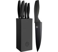 Set Coltelli da Cucina con Ceppo Universale, Portacoltelli con Lama Affilato per