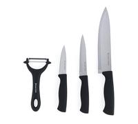 Set Coltelli & Pelapatate Russell Hobbs Venus - Coltelli da Chef/Utilità/Sbucciatura, Diverse Dimensioni, Pelapatate per Verdure e Patate, Lavaggio a Mano, Acciaio Inossidabile