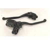 Set comandi manubrio 1" pistone Ø14mm con 2+2 pulsantini, nero full black
