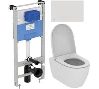 Set combi-Pack set con copriwater Ideal Standard i.Life O T572501, modulo di installazione Ideal Standard Prosys R020467, R0121AC