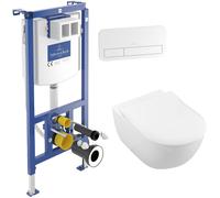 Set combi-pack set con copriwater Villeroy & Boch Subway 2.0 5614R201, modulo di installazione Villeroy & Boch ViConnect 92242700, 92249068
